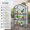 tectake® - Broeikas Hobbykas - 3 planken - 69x49x133 cm