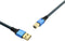 Oehlbach USB Plus B - USB 2.0 kabel - 10 m - Blauw Zwart