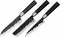 Samura Blacksmith - Messenset 3 delig - Handgesmeed - Zwart (3 stuks)
