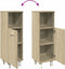 vidaXL - Badkamerkast - 30,5x30x95 - cm - bewerkt - hout - sonoma - eikenkleurig