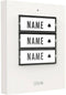 m-e modern-electronics 41358 Zender voor Draadloze deurbel Verlicht, Met naambord