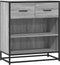 vidaXL - Dressoir - 68x35x76 - cm - bewerkt - hout - grijs - sonoma - eikenkleurig