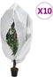 vidaXL - Plantenhoezen - met - ritssluiting - 10 - st - 70 - g/m² - 1,55x1,55 - m
