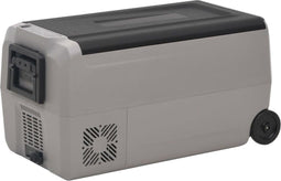 vidaXL - Koelbox - met - wielen - en - handvat - 36 - L - polypropeen - zwart - en - grijs