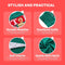 Grappige Kersttrui Heren Groen One Size met Pailletten