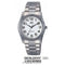 Q&Q Q638J204Y - Horloge - Analoog - Heren - Mannen - stalen band - Rond - Cijfers - Staal - Zilverkleurig - Wit
