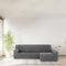 Hoes voor chaise longue met lange armleuning rechts Eysa THOR Donker grijs 170 x 110 x 310 cm