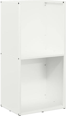 vidaXL - Brandhoutrek - 40x30x80 - cm - koudgewalst - staal - wit