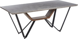 Eettafel BANDURA Grijs 180 cm 90 cm