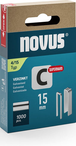 Novus 042-0801 - Niet met smalle rug C 4 - 15 mm x 6.1 mm - (1.000 stuks)