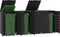 vidaXL - Containerberging - voor - 4 - containers - 276x79x117 - cm - staal - zwart