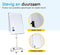 BRASQ Flipover Deluxe - Verrijdbaar - 70x100 cm - Magnetisch - Wit