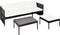 vidaXL - 3-delige - Loungeset - met - kussens - poly - rattan - bruin