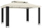 vidaXL - Prieel - met - dubbel - dak - 3,94x2,96 - m - staal - crèmekleurig