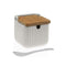 Suikerpot Versa Wit Keramisch Bamboe Dolomite 8,3 x 8,3 x 8,3 cm