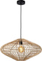 Lucide MAGALI - Hanglamp - Ø 56 cm - Hoogte verstelbaar - Naturel