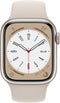 Apple Watch Series 8 - Smartwatch - GPS + Cellular - 41mm - Aluminium - Sportbandje Wit