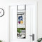 vidaXL - Deurspiegel - 30x100 - cm - glas - en - aluminium - zwart
