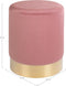 House Nordic Poef Gamby Velvet Roze Ø34x43cm