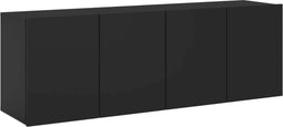 vidaXL - Tv-meubels - 2 - st - wandgemonteerd - 60x30x41 - cm - zwart
