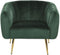 LACONIA - Fauteuil - Groen - Fluweel