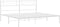 vidaXL - Bedframe - met - hoofdbord - metaal - wit - 160x200 - cm