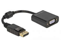 Delock 61006 - Adapter DisplayPort naar VGA - 15 cm - Zwart