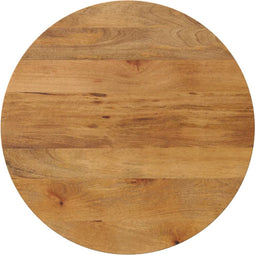 vidaXL - Tafelblad - rond - Ø - 70x3,8 - cm - massief - ruw - mangohout