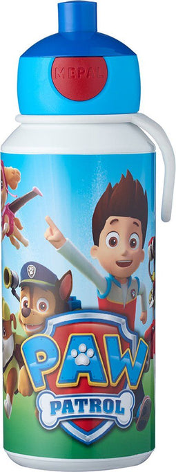Mepal pop-up drinkfles Campus - 400 ml – Sluit goed af – Drinkbeker voor kinderen – Paw Patrol