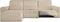 Hoes voor chaise longue met korte armleuning links Eysa ROC Beige 120 x 120 x 360 cm