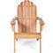 Coast Buiten Hout Adirondack Stoel 69x88x103 cm - Natuurlijk Acaciahout – Tuinstoel voor Terras,