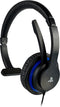 Bigben Interactive PS4OFCOMMUNICATOR - Mono Chat Headset - 270° Draaibare Microfoon - Blauw Zwart