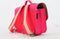 Own Stuff Lederen Boekentas - Fuchsia - Vlinder - Lagere school