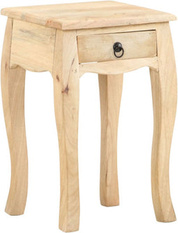 vidaXL - Nachtkastje - 28x28x46 - cm - massief - mangohout