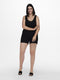 ONLY CARMAKOMA CARGOLDTRASH LIFE EASY SHORTS JRS - Dames Broek - Elastiek band met aantrekkoord - Zwart