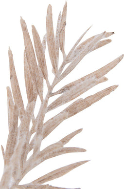 J-Line kunstplant Bundel Bladen - kunststof - lichtroze - 12 stuks