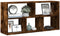 vidaXL - Wandschap - 100x25x50 - cm - bewerkt - hout - gerookt - eikenkleurig