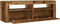 vidaXL - Nachtkastjes - 2 - st - met - LED's - 60x35x40 - cm - oud - houtkleurig