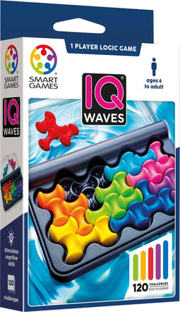 SmartGames - IQ Waves - 120 opdrachten - NIEUW 2024 - voor kinderen én volwassenen