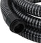 vidaXL - Zuigslang - met - messing - koppelingen - 1,1'' - 25 - m - PVC - zwart