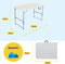 BRASQ Inklapbare Vouwtafel - Campingtafel - 120x60x74cm - Weerbestendig - Wit