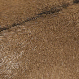 DALTON - Hocker - Wit - Lamshuid leer