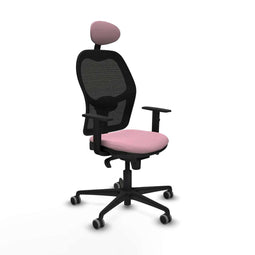 Jorquera Piqueras y Crespo 1D036G1 - Bureaustoel met hoofdsteun - Verstelbare hoogte - Roze