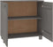 vidaXL - Dressoir - HAMAR - 85x35x80 - cm - massief - grenenhout - lichtgrijs