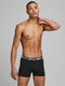 JACK&JONES PLUS JACSENSE TRUNKS - Boxershorts - 3-pack - Zwart (3-pack)