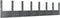 vidaXL - Schanskorf - U-vormig - met - 8 - palen - 860x20x200 - cm - ijzer