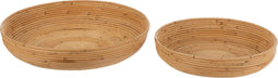J-Line schaal - jute - naturel - 2 stuks