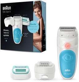 Braun Silk-épil 5-610 - Epilator voor beginners - Zachte ontharing - Wit/Turquoise