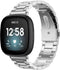 imoshion Bandje met Horlogeband inkorter - Geschikt voor Fitbit Versa 4, Fitbit Versa 3, Fitbit Sense 2, Fitbit Sense - imoshion Stalen band zonder installatiehulp - Zilver
