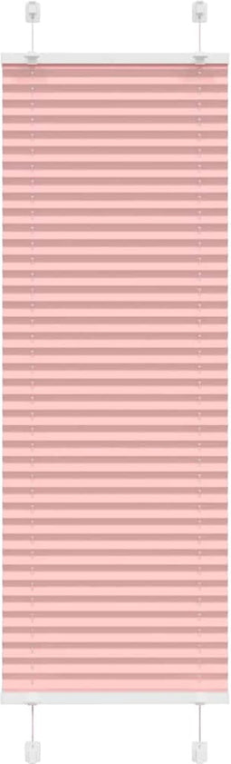 vidaXL - Plissé - rolgordijn - 50x100 - cm - stofbreedte - 49,4 - cm - polyester - roze
